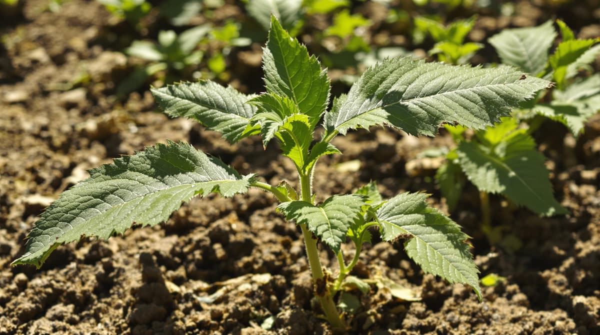 Crop suffering from root damage