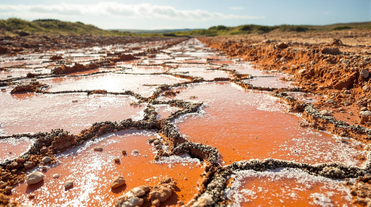 Salt damaged crop